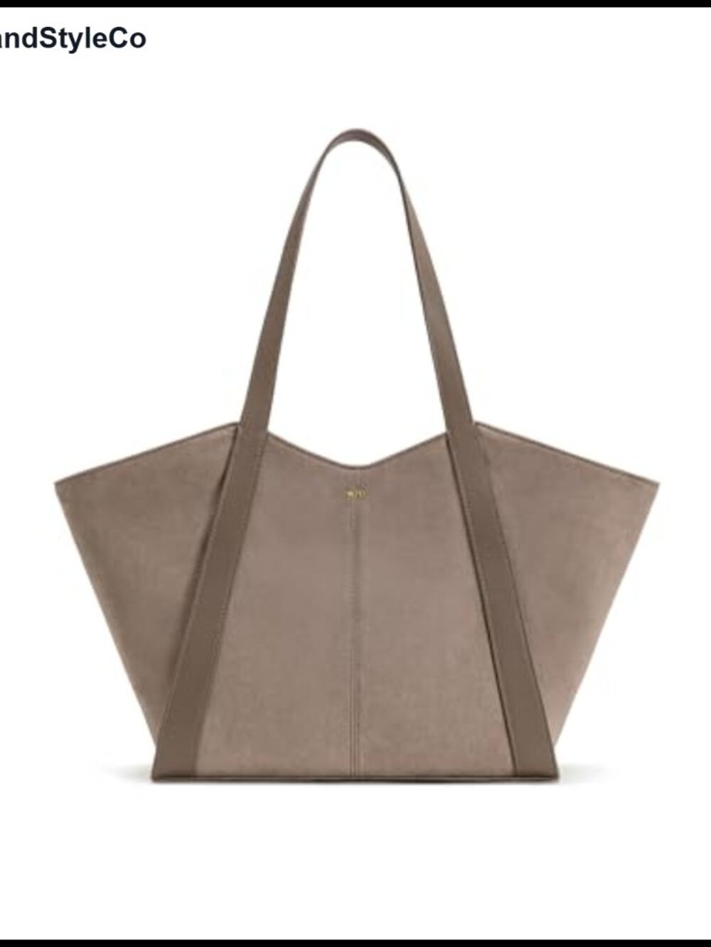 JW PEI Kiana Large Capacity Tote Bag Faux Suede Satchel Shoulder Handbag